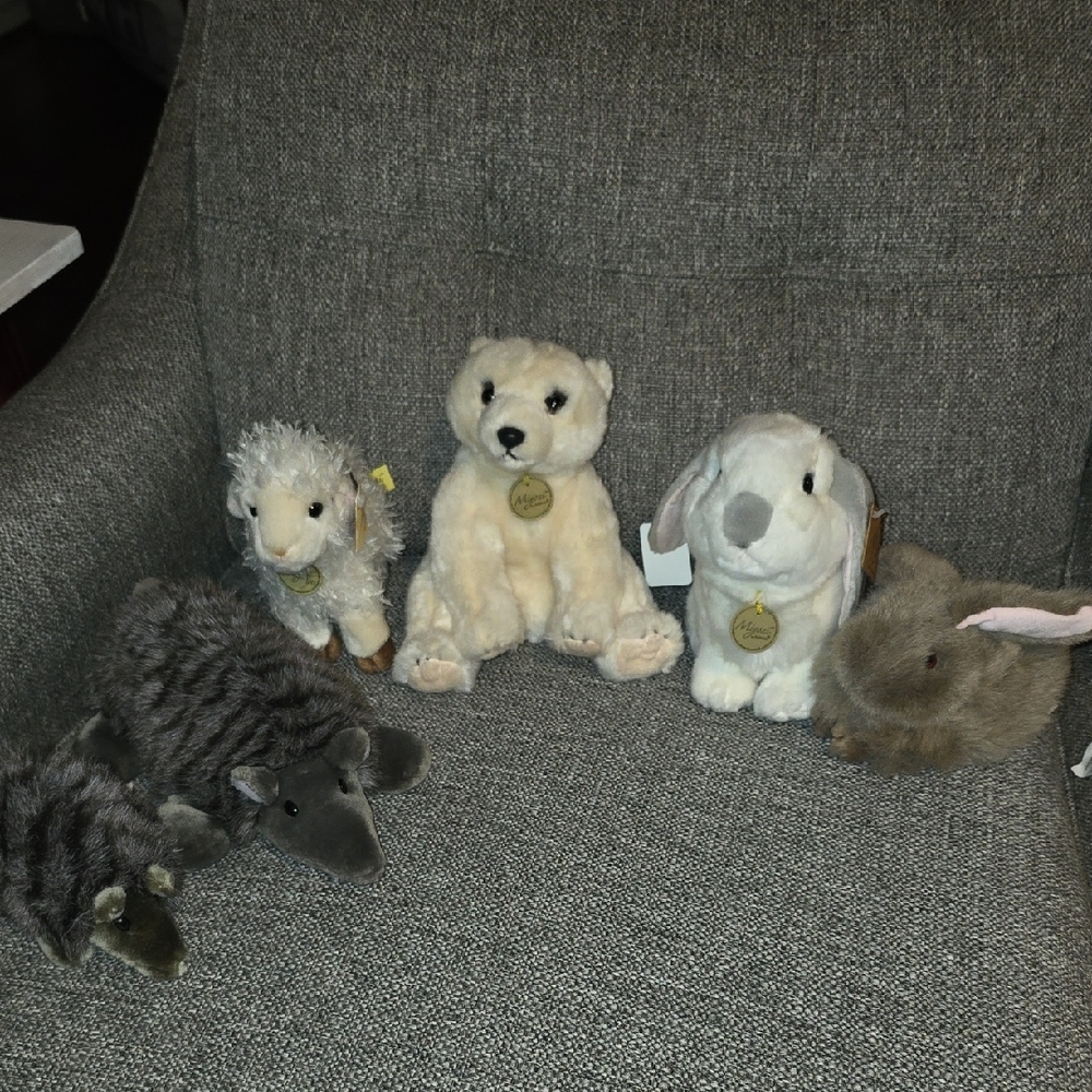Set of Plush Stuffed Animals - Miyoni by aurora / TY / A&A plush